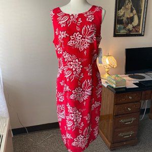 Maggy London Maxi Women's Dress Size 14 Fully Lined Open Back Soft 100% Silk New